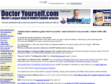 Tablet Screenshot of doctoryourself.com